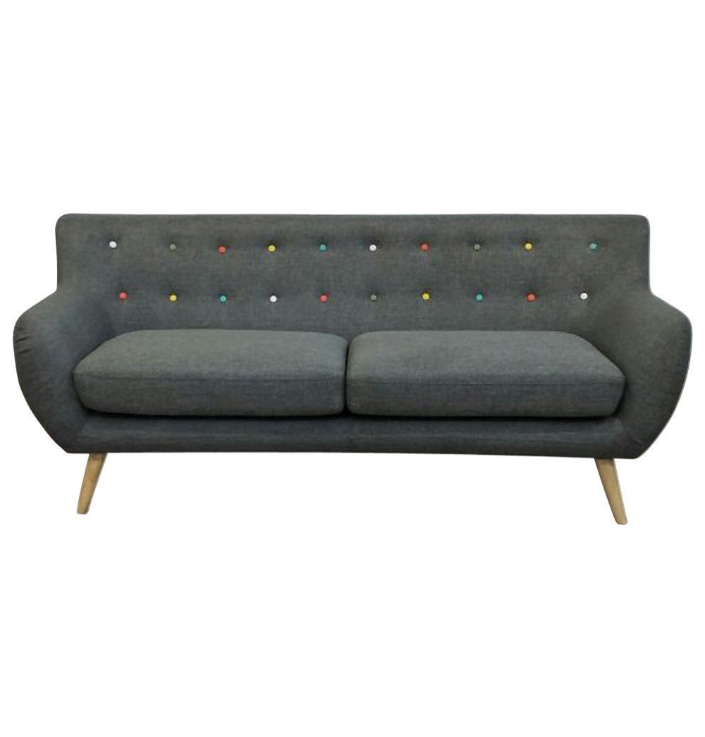 Ebba - Grey 3-Seater Sofa