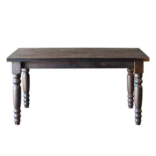 Valerie Solid Wood Dining Table - Rustic Farmhouse