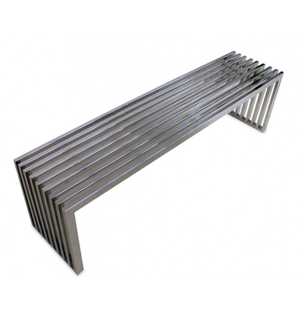 Karamo - Stainless Steel Bench - Nordic Side - 06-03, feed-cl0-over-80-dollars, gfurn, hide-if-international, us-ship