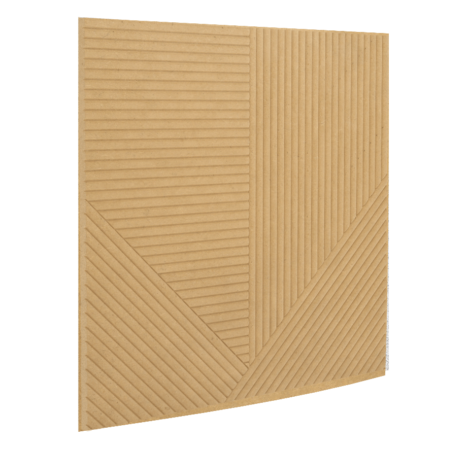 Euclid Stained Wooden Wall Panel