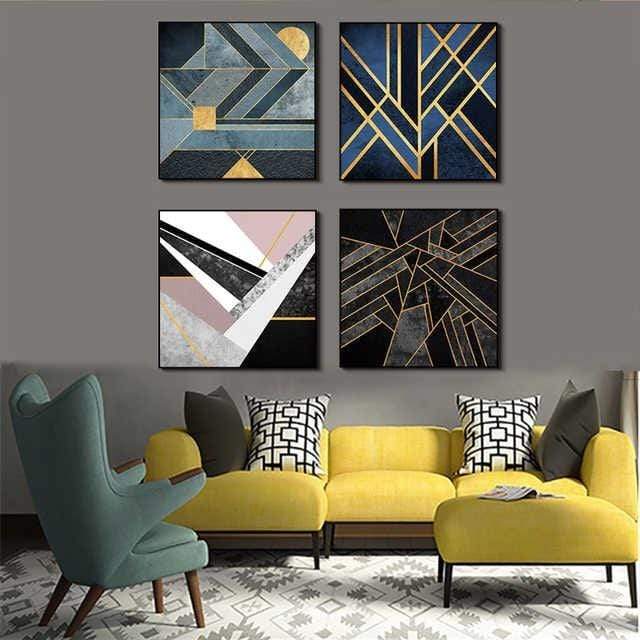 Knick Knack Stretched Canvas - Nordic Side - 4 Piece, Acrylic Image, canvas art, Canvas Image, spo-enabled