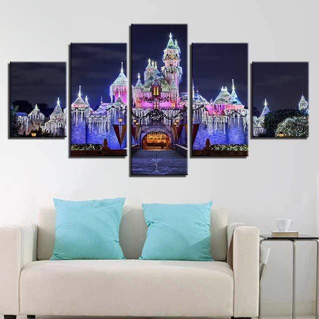 Night en Light Stretched Canvas - Nordic Side - 5 Piece, Acrylic Image, canvas art, Canvas Image, spo-enabled