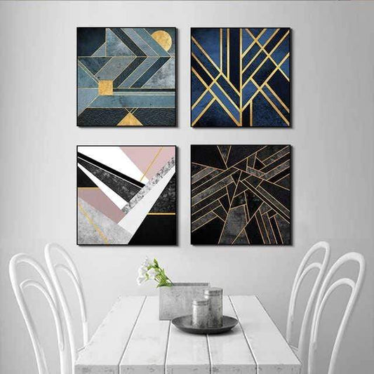 Knick Knack Stretched Canvas - Nordic Side - 4 Piece, Acrylic Image, canvas art, Canvas Image, spo-enabled