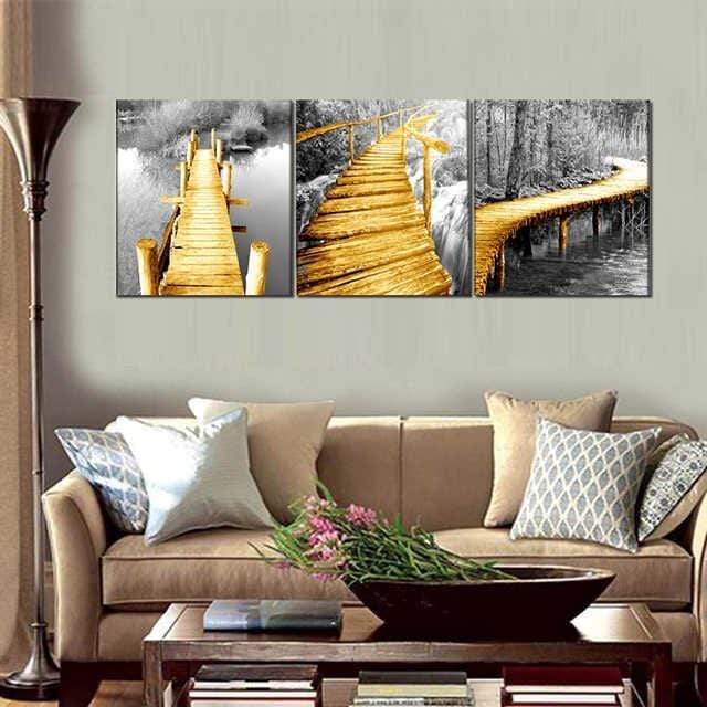 Walk in Sight Stretched Canvas - Nordic Side - 3 piece, Acrylic Image, canvas art, Canvas Image, spo-enabled