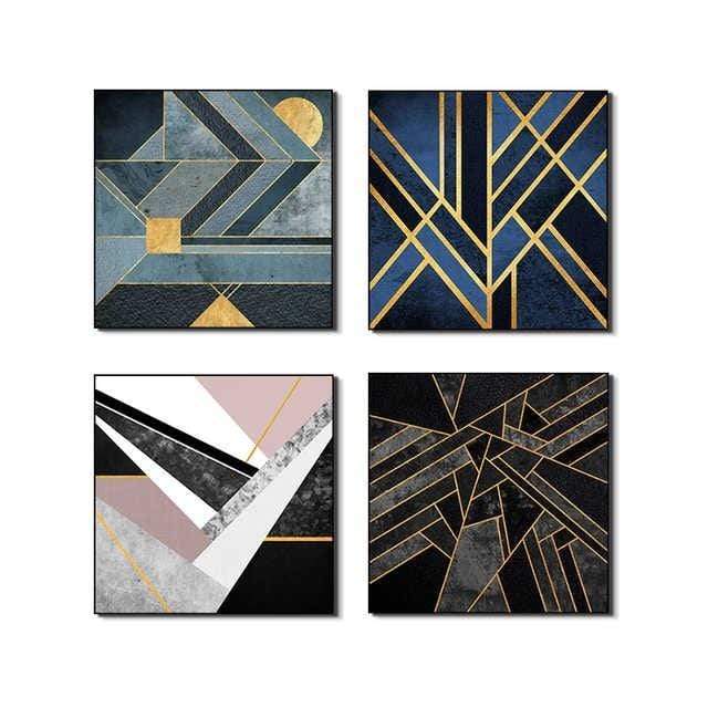 Knick Knack Stretched Canvas - Nordic Side - 4 Piece, Acrylic Image, canvas art, Canvas Image, spo-enabled