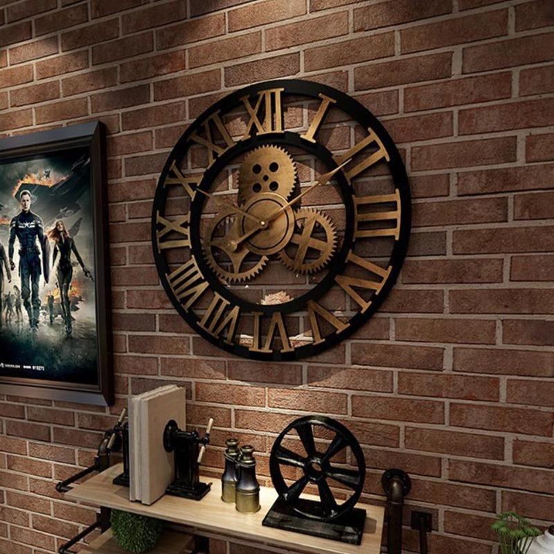 Fabrizio Distressed Farmhouse Wall Clock