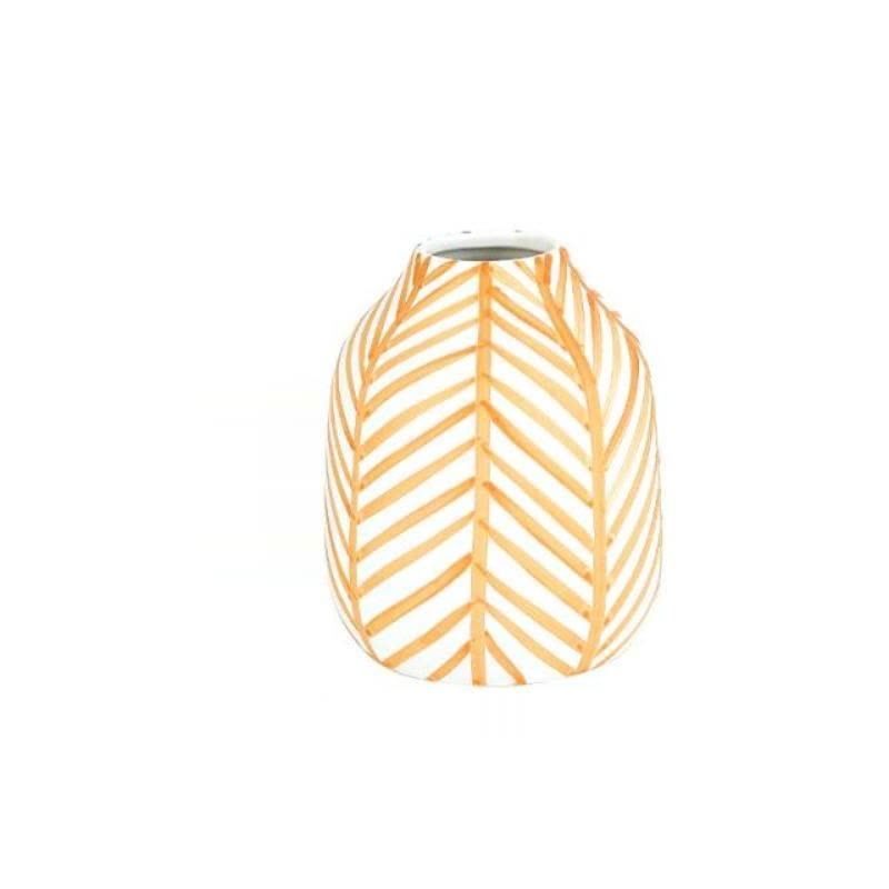 Charlotte Modern Orange Ceramic Vase