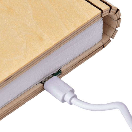 LED Folding Wooden Light Book Lamp - Nordic Side - 