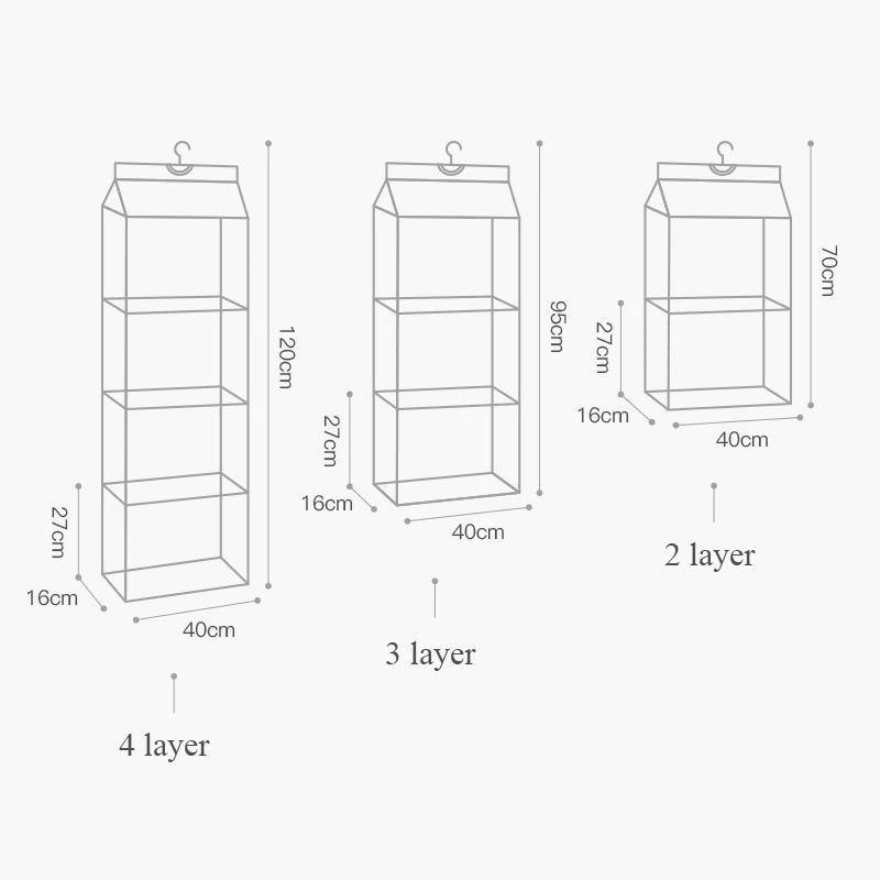 LuxeRack™ Space-Saving Handbag Organizer - Nordic Side - 