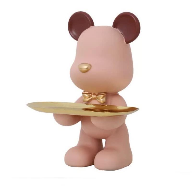 Chame Decorative Bear Tray Stand