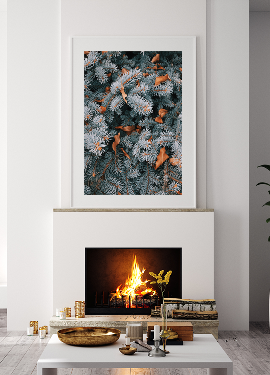 Winter Pine Print - Nordic Side - 