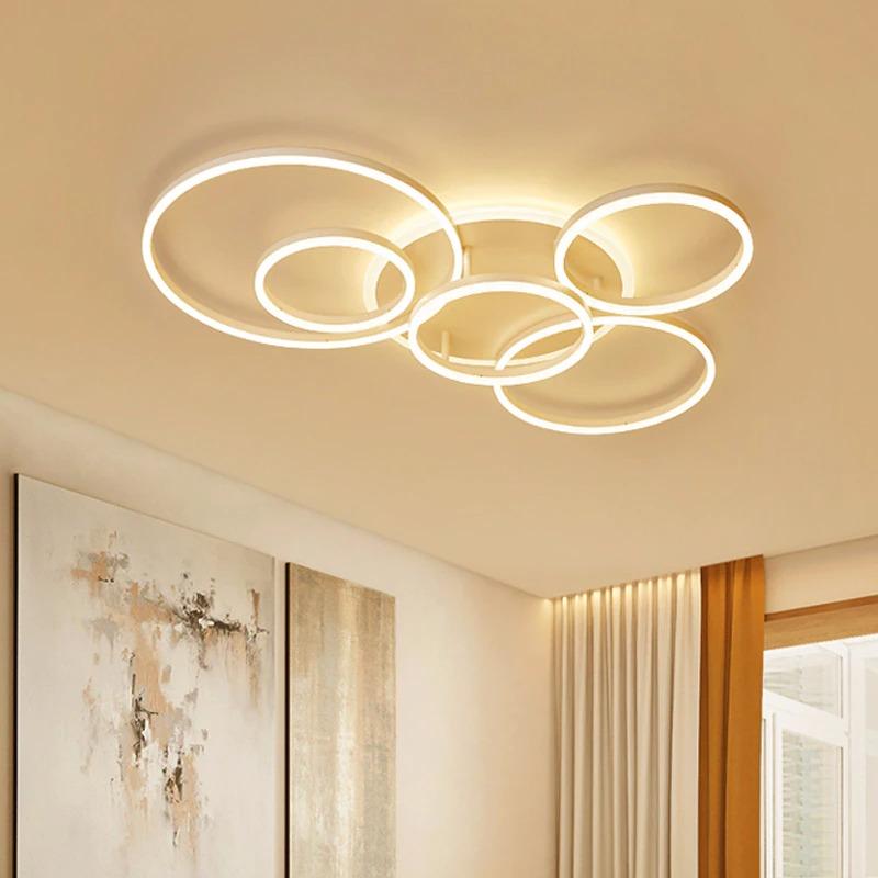 Hatillo Geometric Ceiling Light - Multi-Layer Design