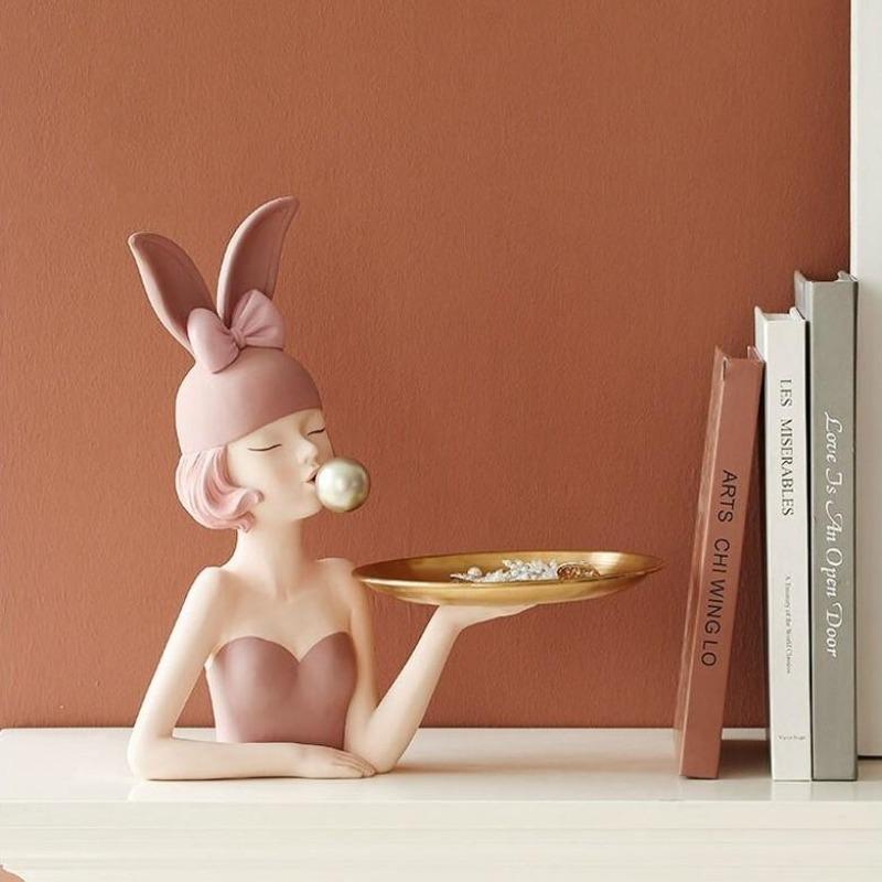 Bubblegum Girl Sculpture Decor