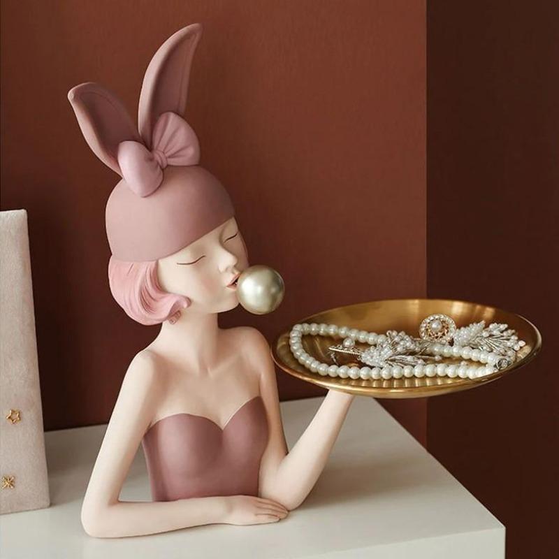 Bubblegum Girl Sculpture Decor