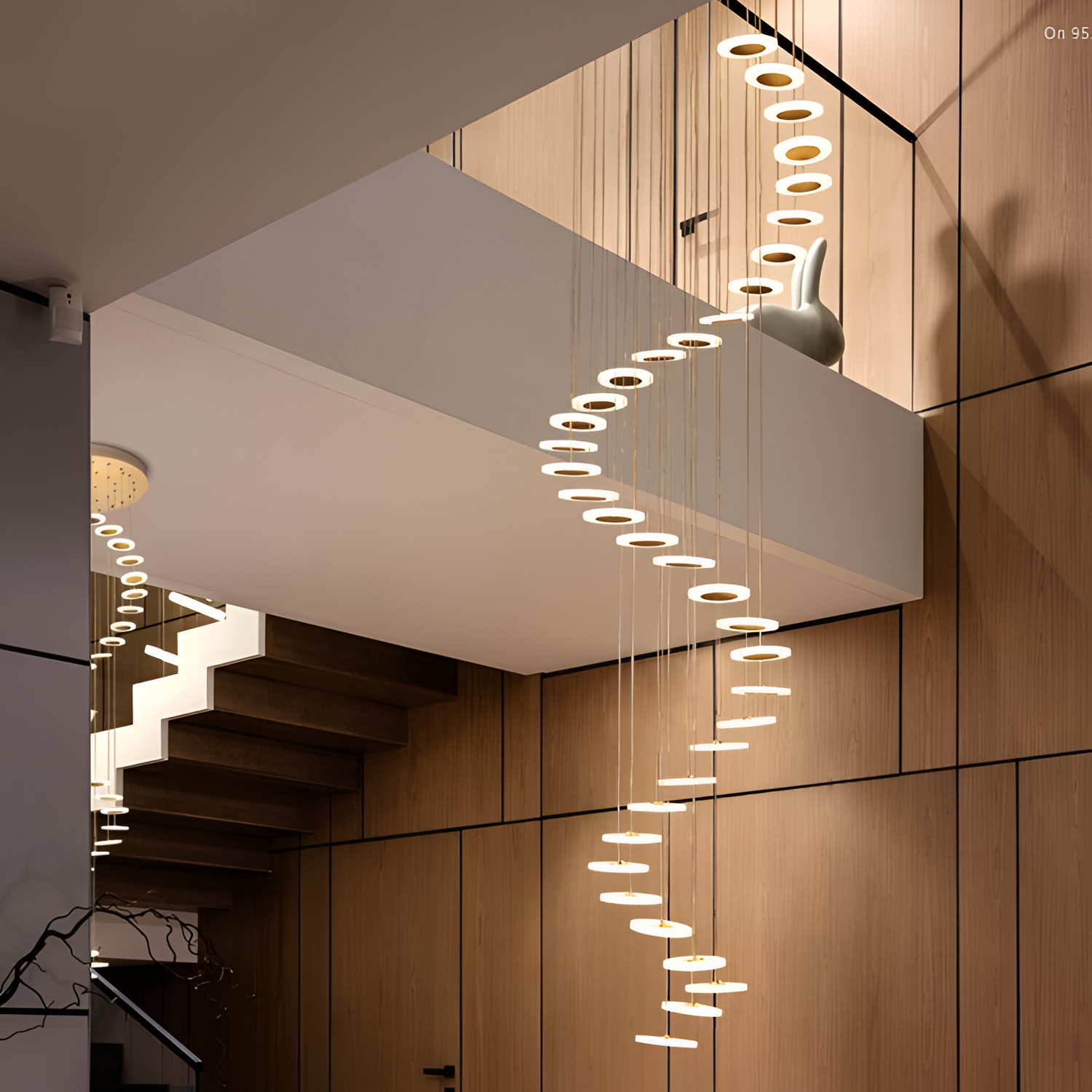 Tapa Modern LED Chandelier for High Ceilings | Lighting | NordicAbode.com