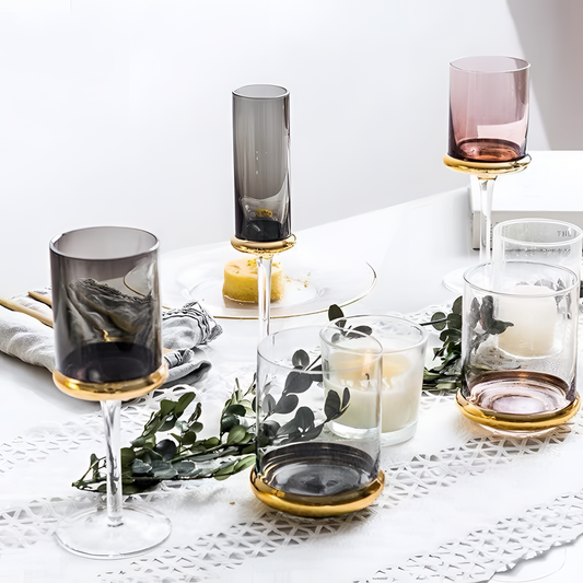 Ritzy Modern Glass Set | Dining | NordicAbode.com