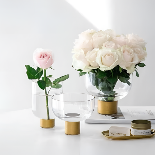 Crystal Simple Crystal Vase Set | Vases | NordicAbode.com