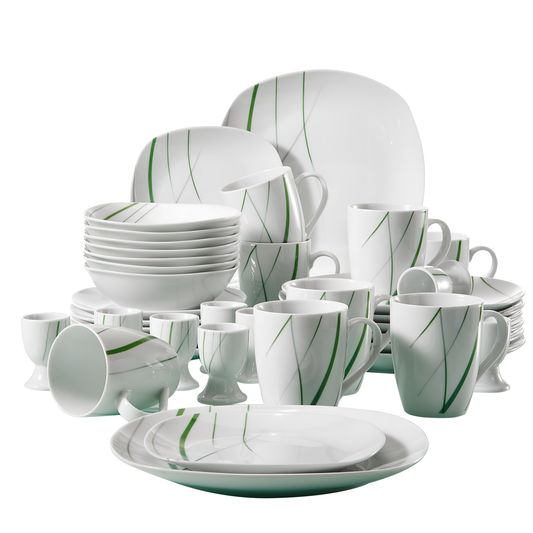 Aviva 40-Piece Porcelain Dinner Set | Dinnerware | NordicAbode.com