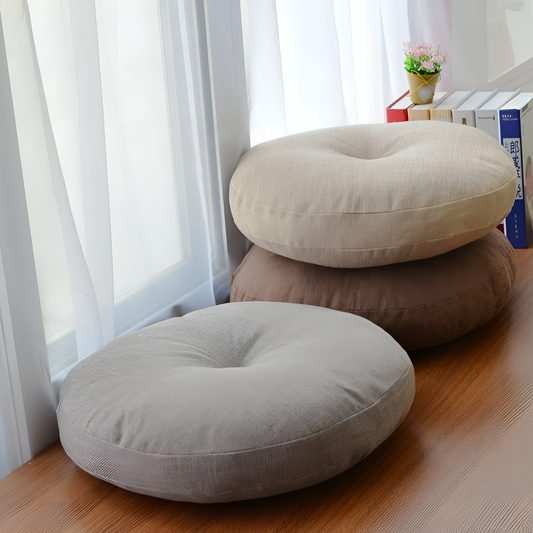 Asuka Modern Round Floor Pillow | Pillows | NordicAbode.com