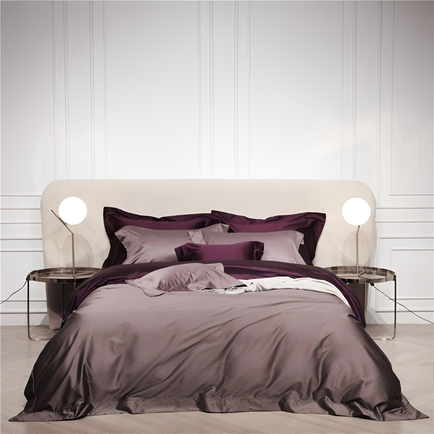 Lunaria Reversible Egyptian Cotton Bedding Set | Bedding | NordicAbode.com