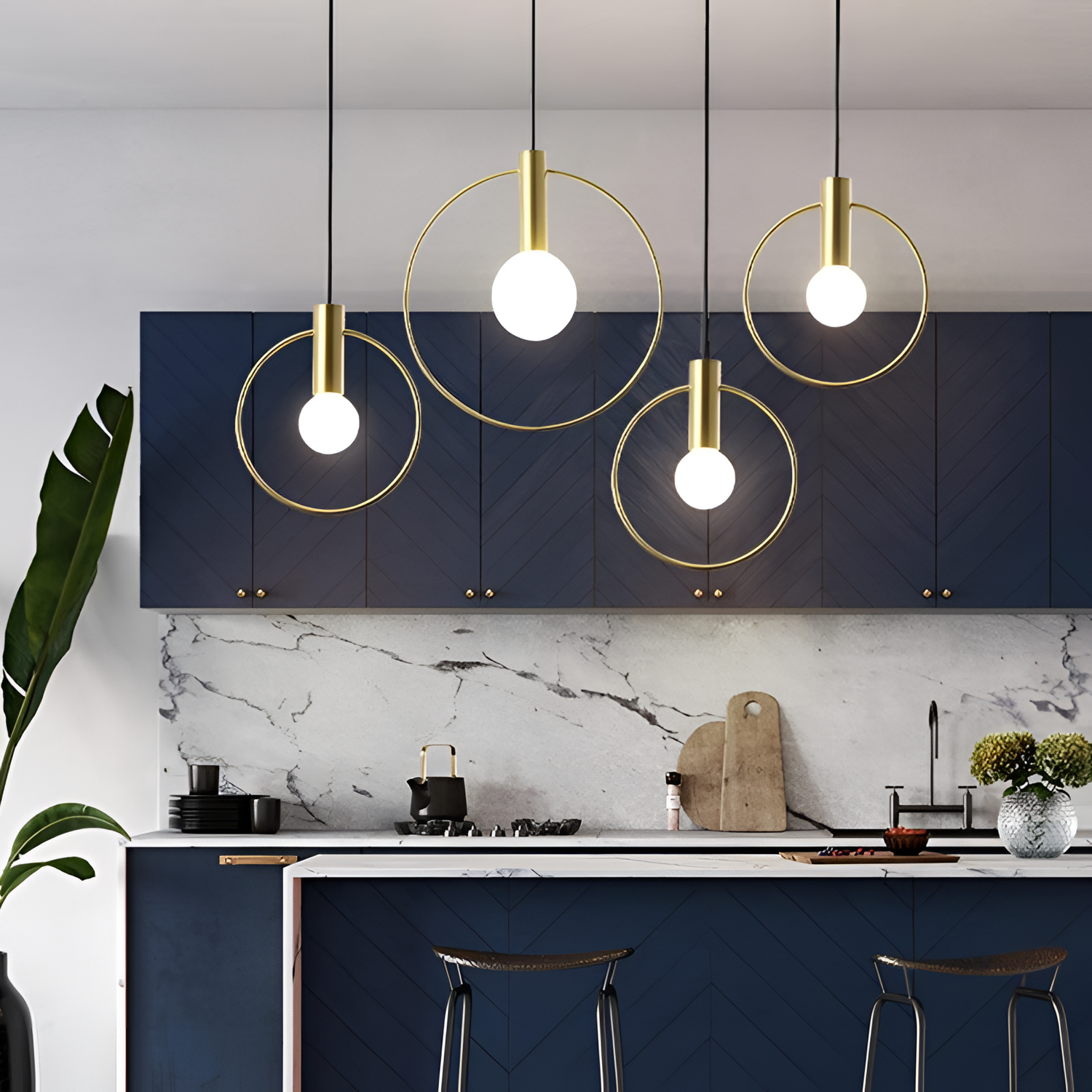 Gold Pendant Light - Plated Iron | Lighting | NordicAbode.com