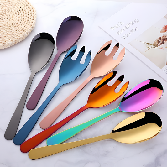 Hong Stainless Steel Serving Spoon Set | Serveware | NordicAbode.com