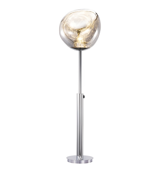 Matilda Chrome Lava Floor Lamp | Floor Lamps | NordicAbode.com