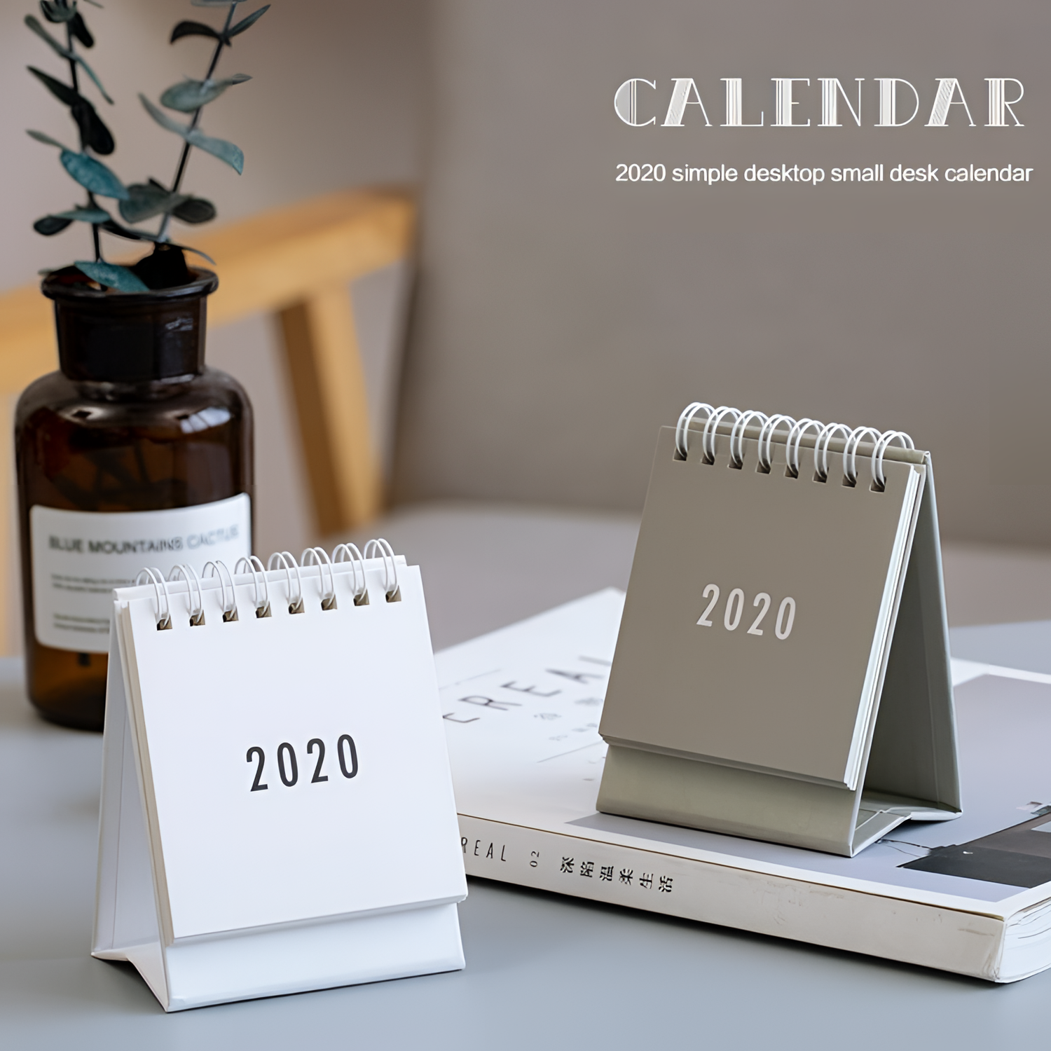 Desktop 2020 Desk Calendar - Modern Style | Office Decor | NordicAbode.com