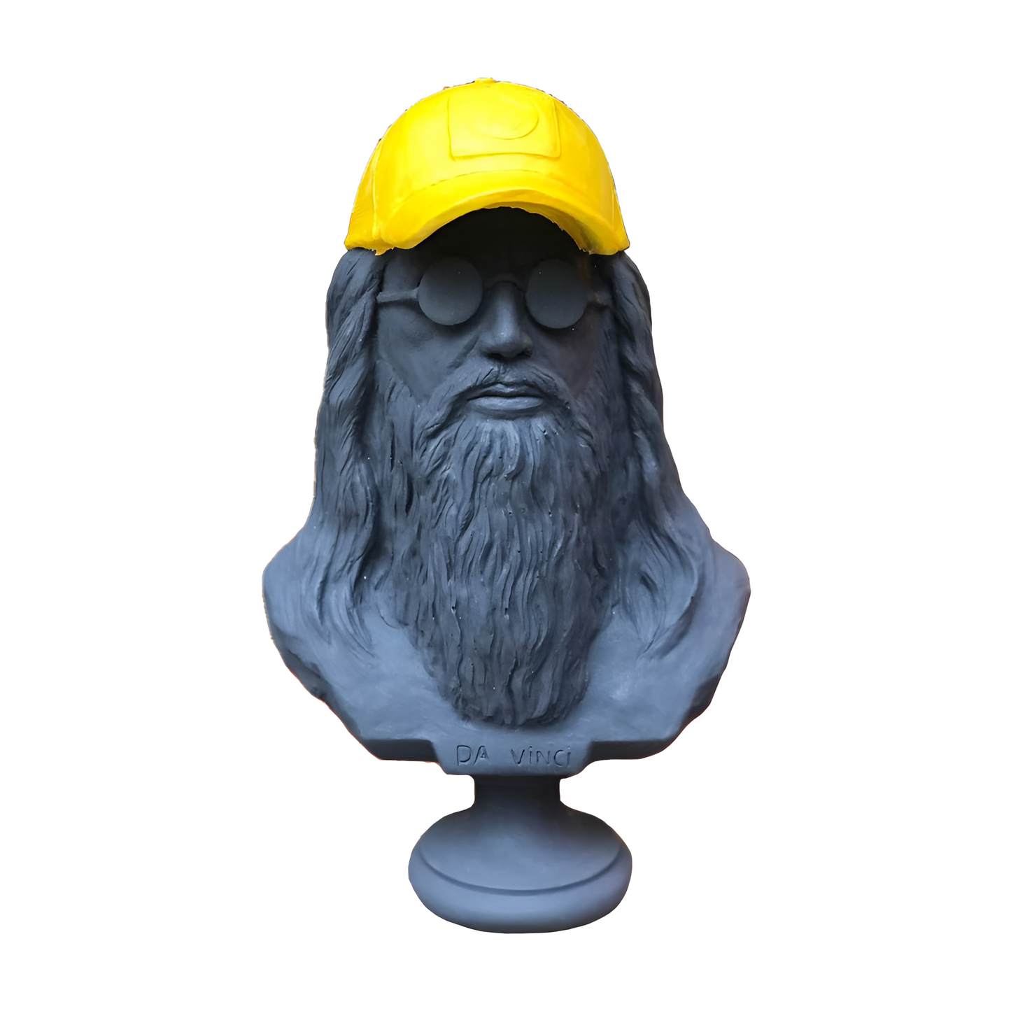 Da Vinci in Yellow Hat Sculpture