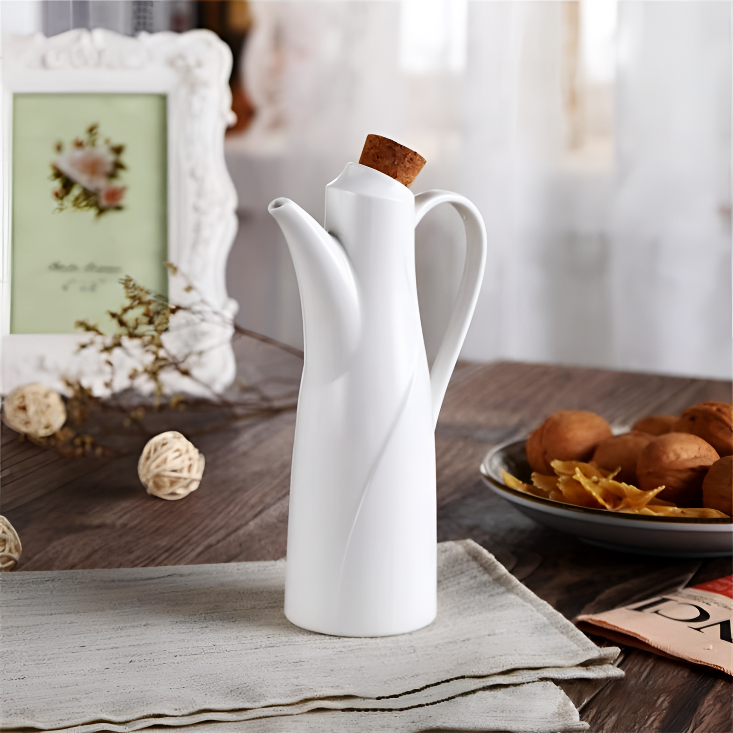 Ceramic Porcelain Oil & Vinegar Container | Kitchen Decor | NordicAbode.com