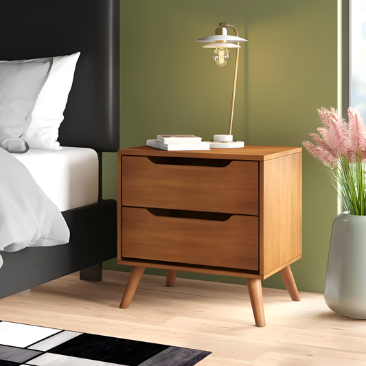 Stalter Retro Nightstand with Storage | Bedroom Furniture | NordicAbode.com