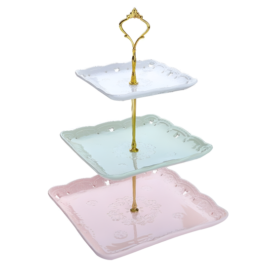 Sweet.Time Elegant 3 Tier Ceramic Cake Stand | Serveware | NordicAbode.com