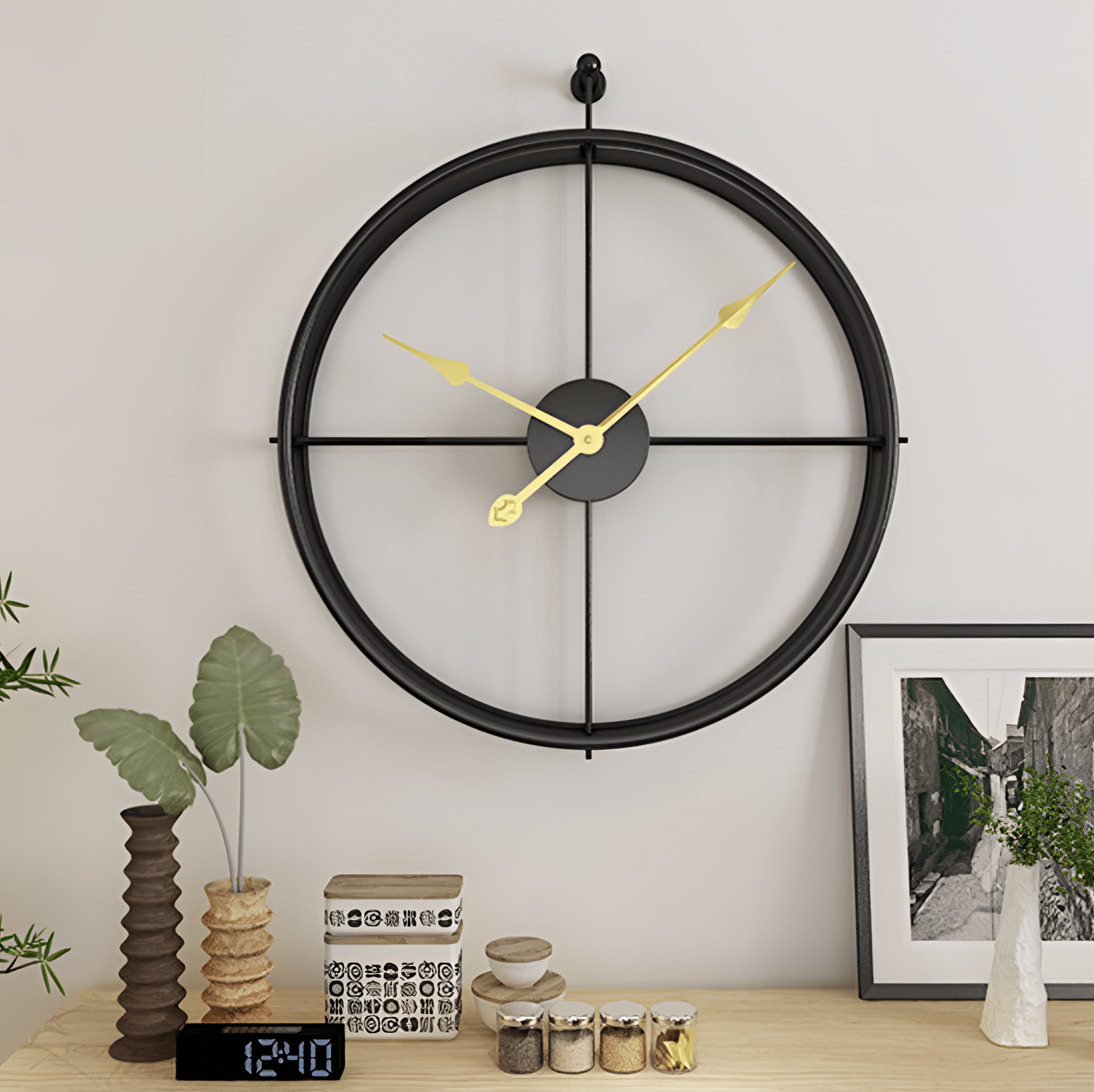 The Elegant Metal Wall Clock | Wall Clocks | NordicAbode.com