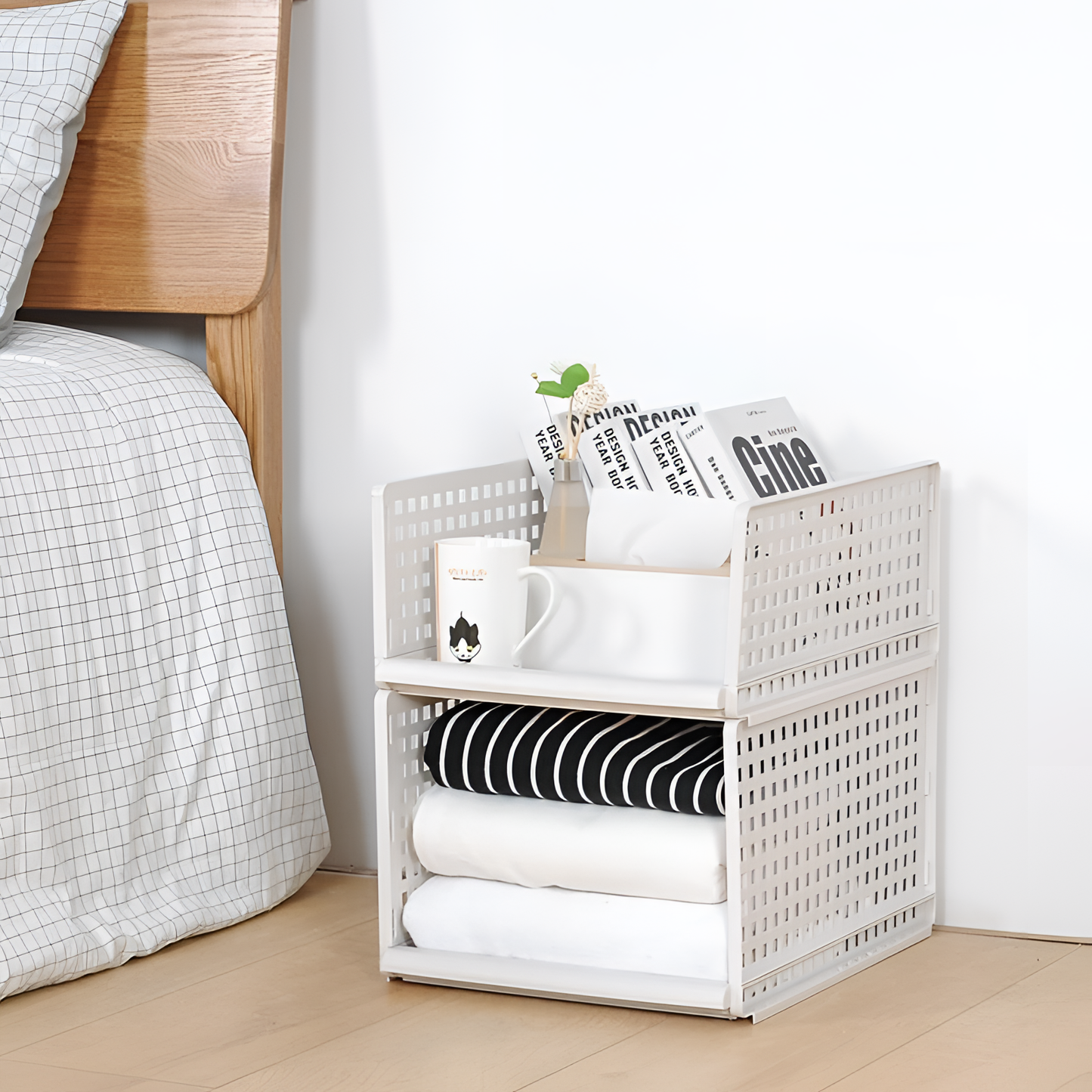 Stackable Baskets for Wardrobe | Organization | NordicAbode.com