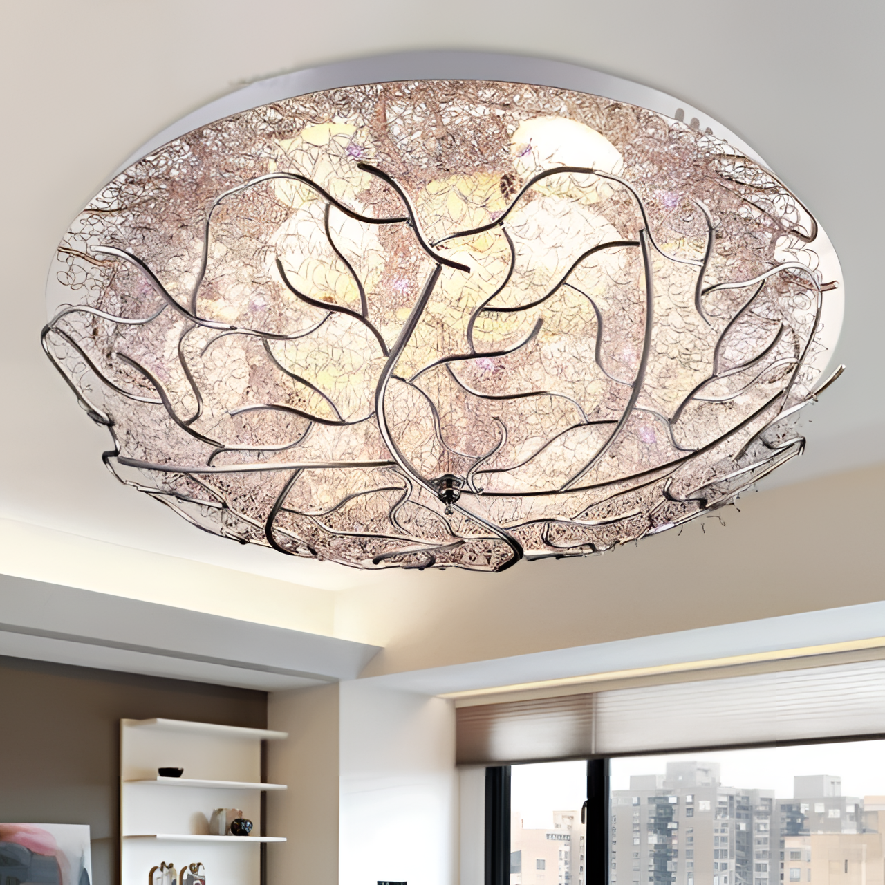 Nia Modern LED Ceiling Light - Bird Nest Design | Lighting | NordicAbode.com