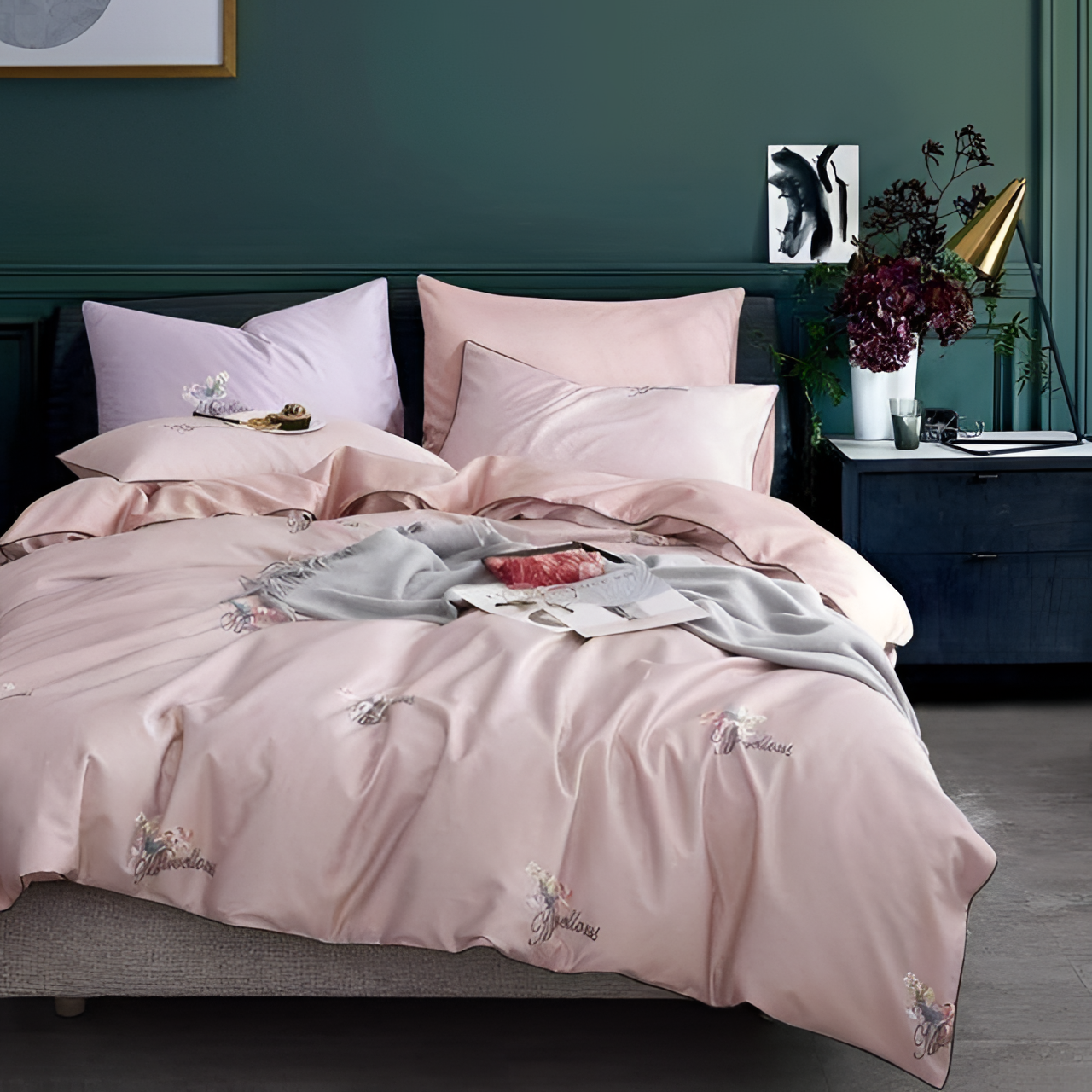 Peach Serene Peach Duvet Cover Set | Bedding | NordicAbode.com