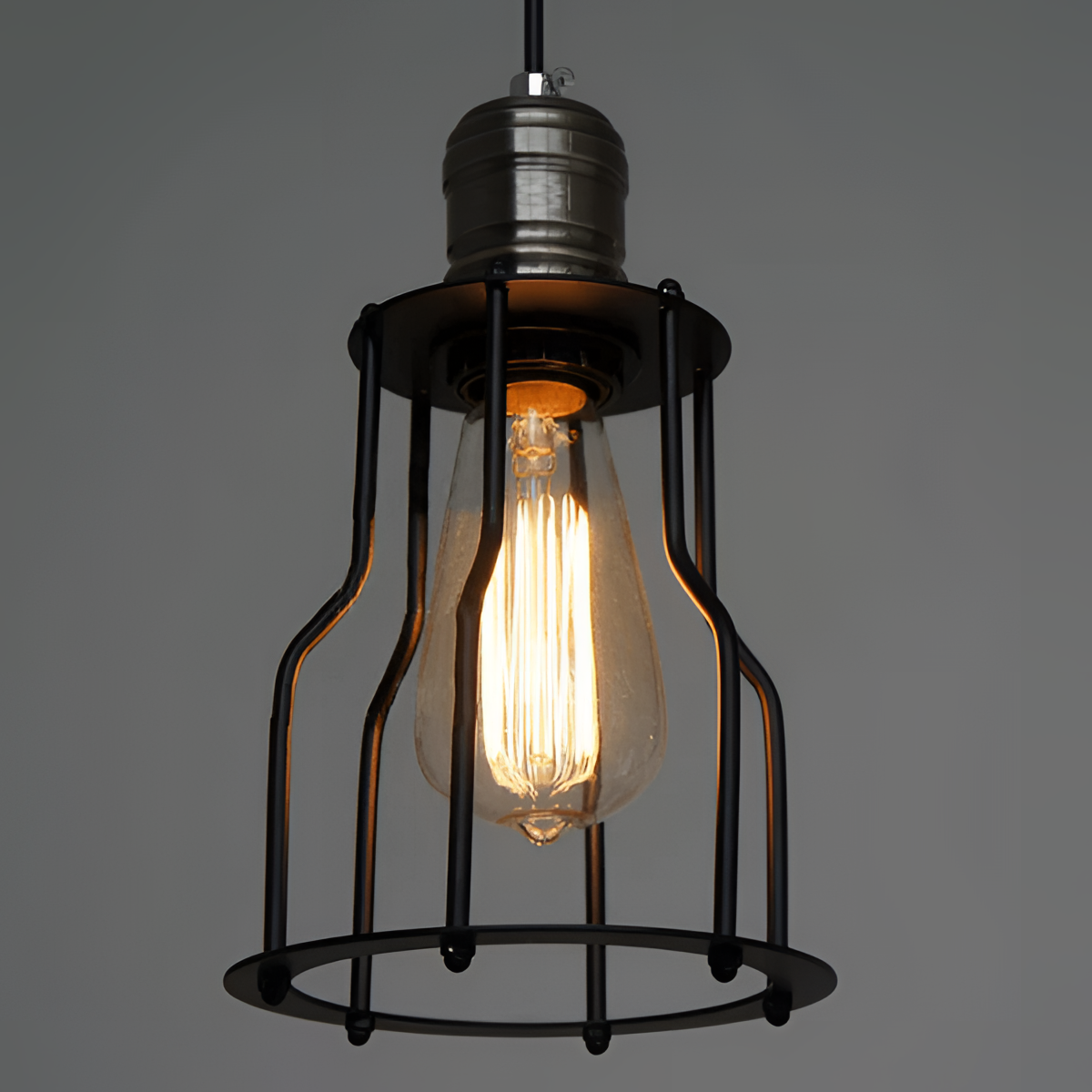 Single Vintage Wire Cage Pendant Light | Lighting | NordicAbode.com