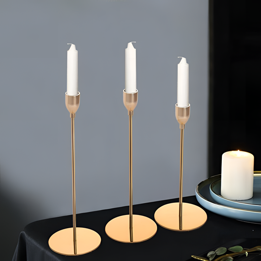 Claros Luxury Stainless Steel Candlesticks | Candles and Holders | NordicAbode.com