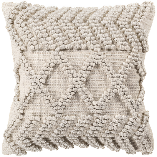 Khaki Boho Fringe Pillow Case | Pillows | NordicAbode.com