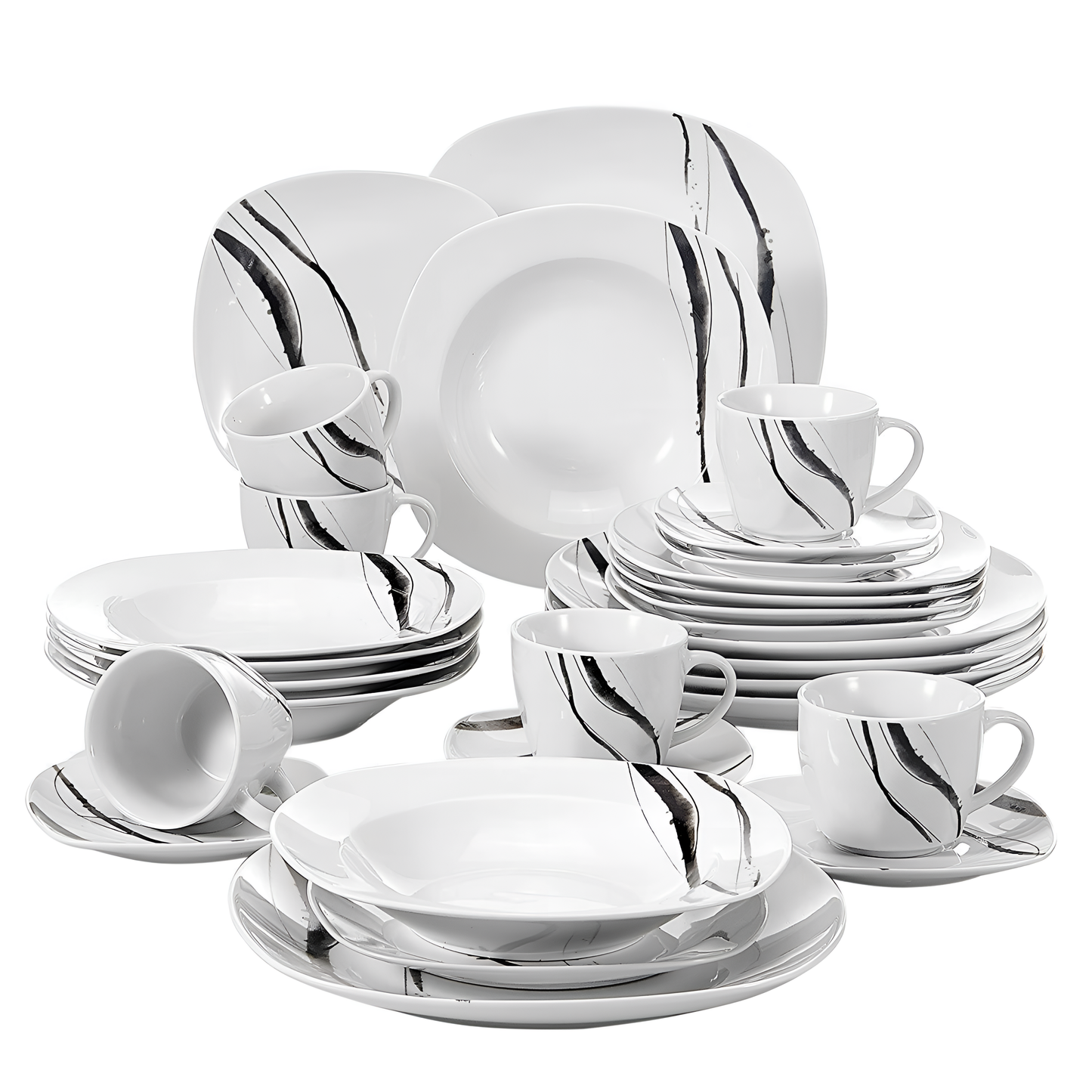 Teresa 30-Piece Porcelain Dinner Set | Dinnerware | NordicAbode.com