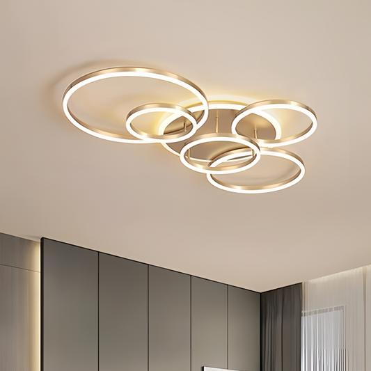 Hatillo Geometric Ceiling Light - Multi-Layer Design | Lighting | NordicAbode.com