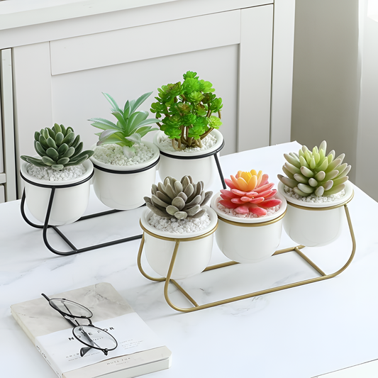 Daja Modern Ceramic Flower Pots Set | Planters | NordicAbode.com