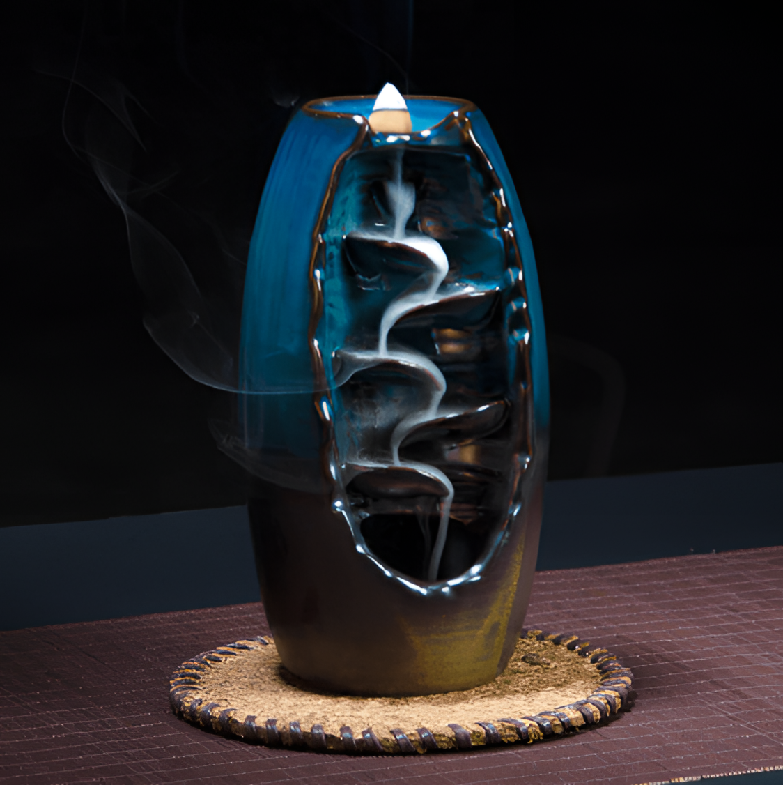 Mountain Ceramic Back-Flow Incense Burner | Home Fragrance | NordicAbode.com