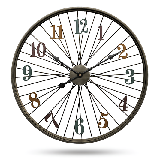 Vintage Wheel Decor | Wall Clocks | NordicAbode.com