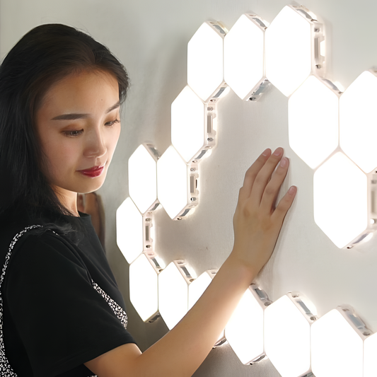 Modular Magnetic HexLight Wall Tiles | Lighting | NordicAbode.com