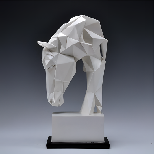 Geometric Horse Head Decor | Sculptures | NordicAbode.com