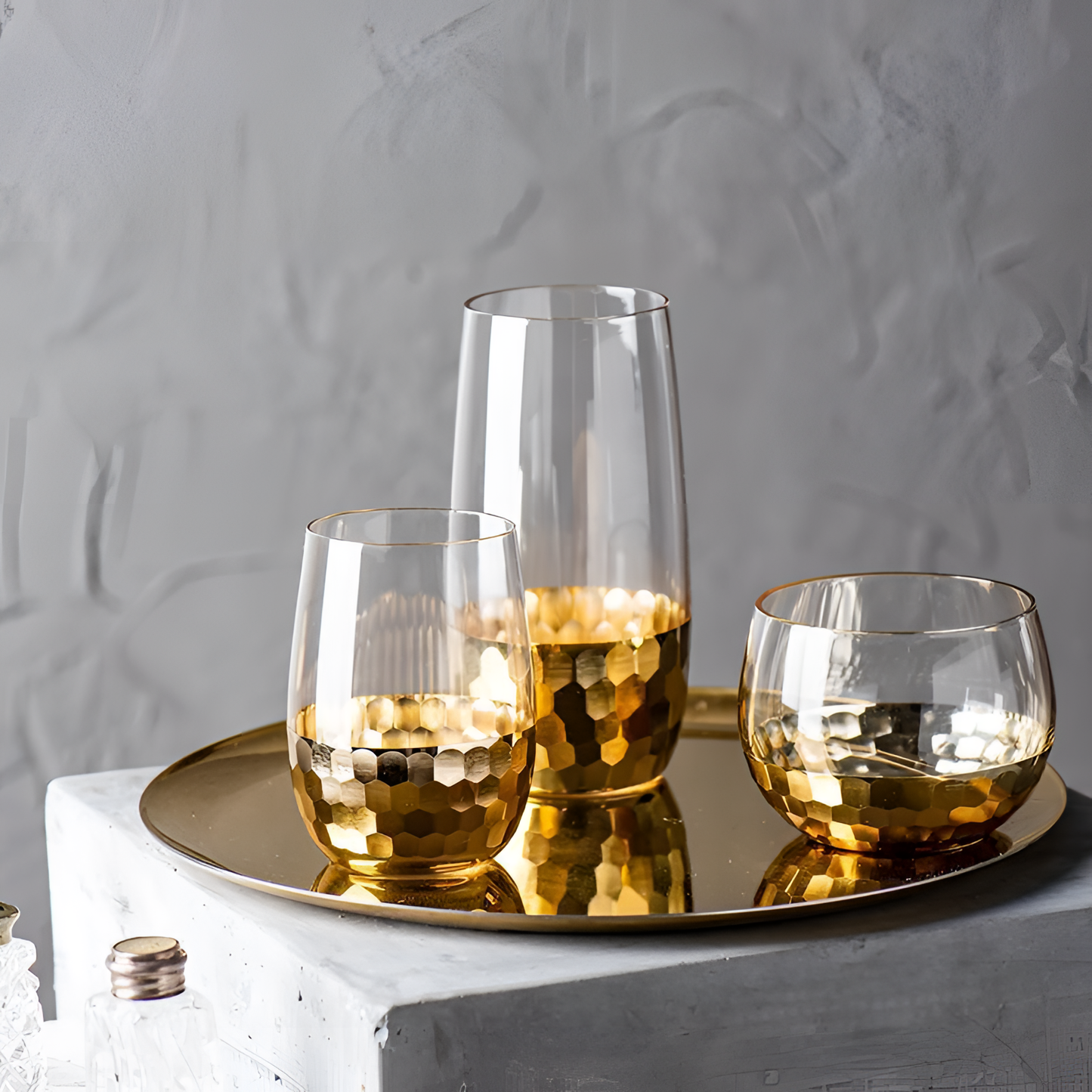 Honeycomb Luxurious Honeycomb Glass | Glassware | NordicAbode.com