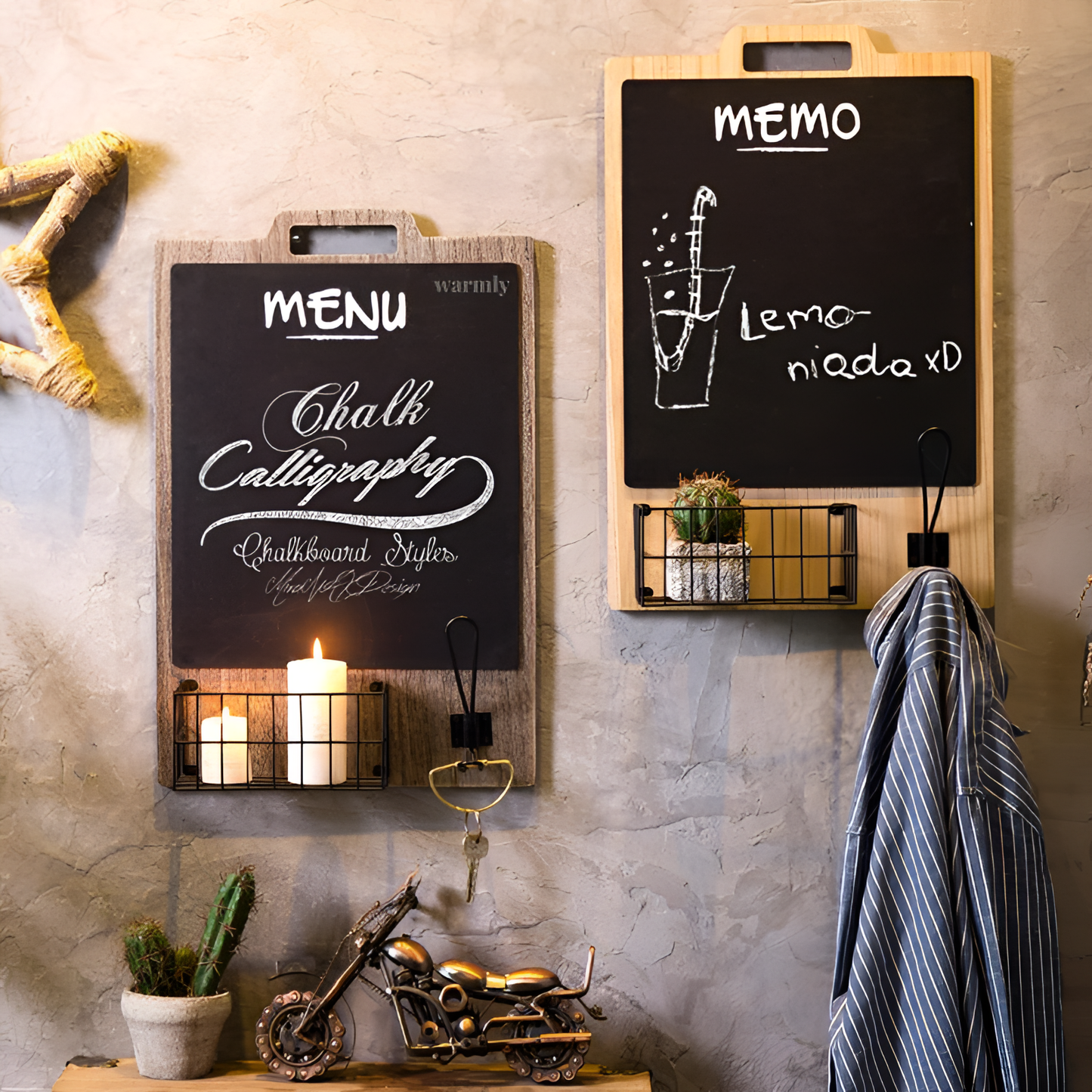 Notely Retro Hanging Chalkboard for Home/Restaurant | Wall Decor | NordicAbode.com