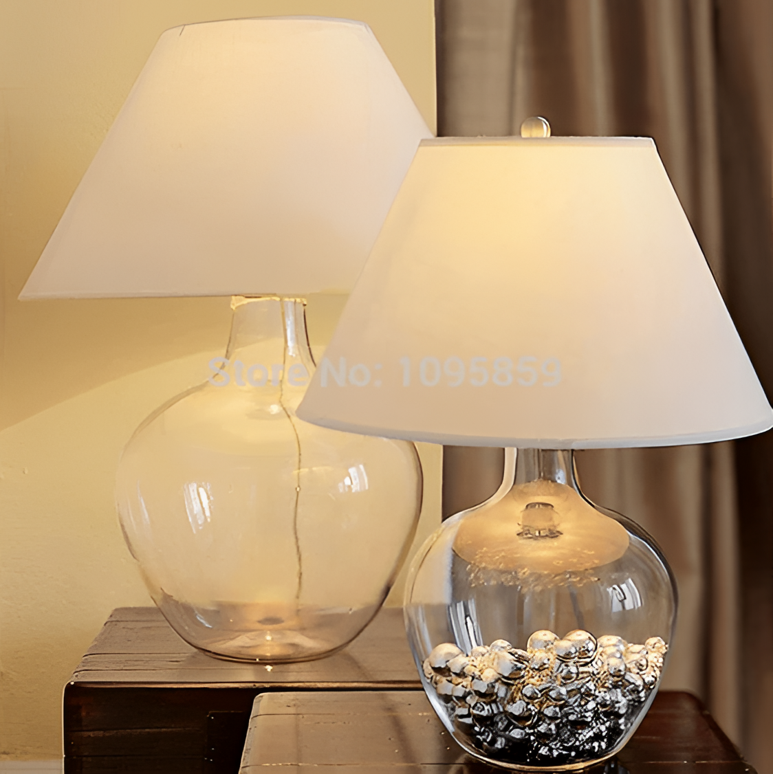 Arabella Elegant Glass Desk Lamp | Lamps | NordicAbode.com