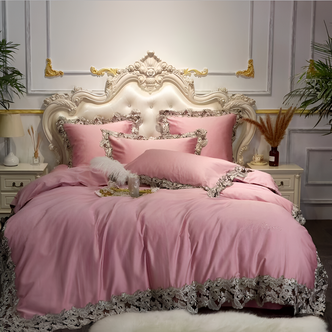 Luxury Cotton & Lace Bedding Set | Bedding | NordicAbode.com